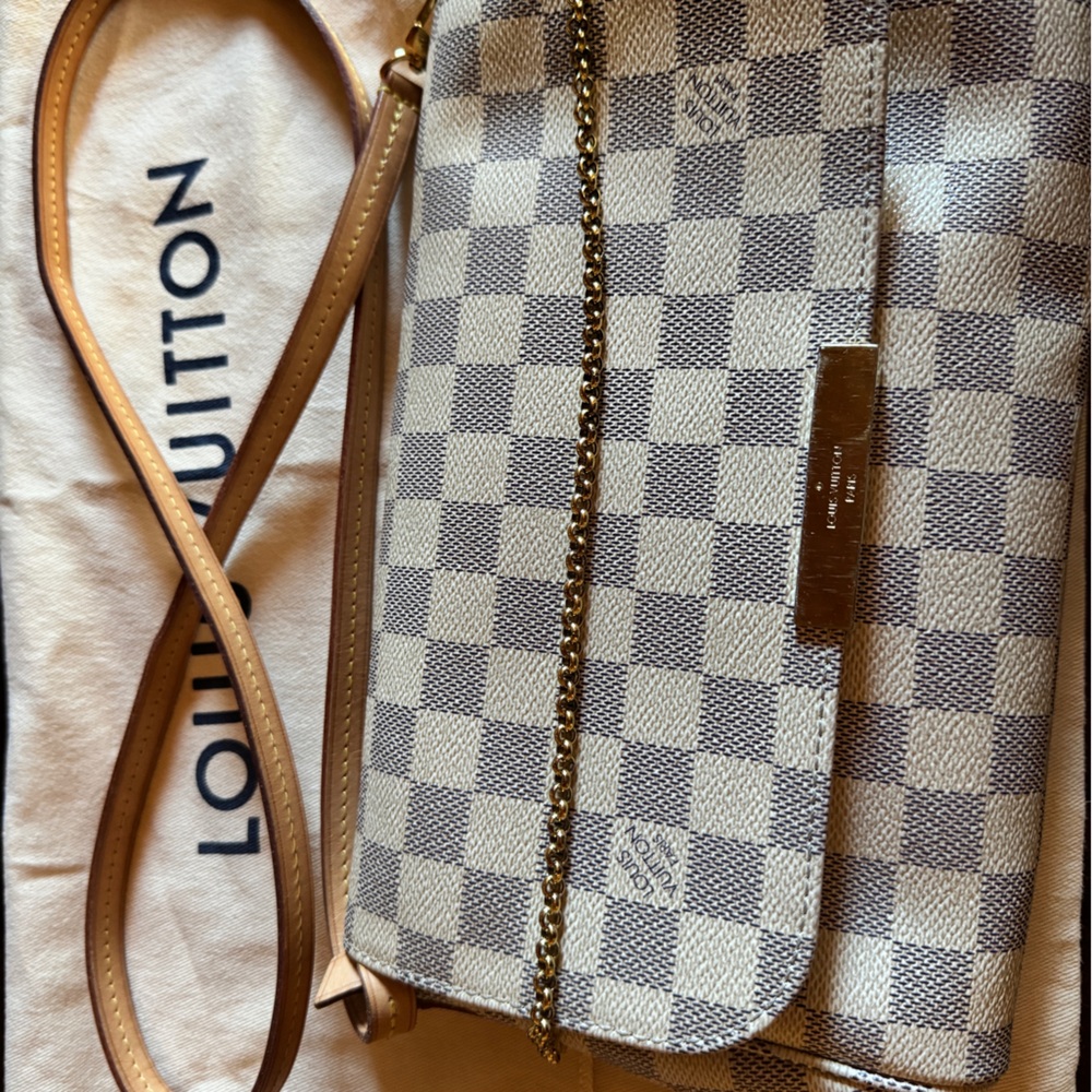 Damier Azur Favorite MM 💯 % Authentic✨ - Picture 6 of 7